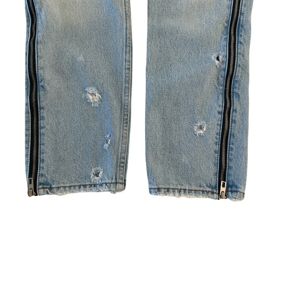 Abercrombie & Fitch Annie High Rise Girlfriend Zipper Jeans Size 27 - Picture 6 of 6